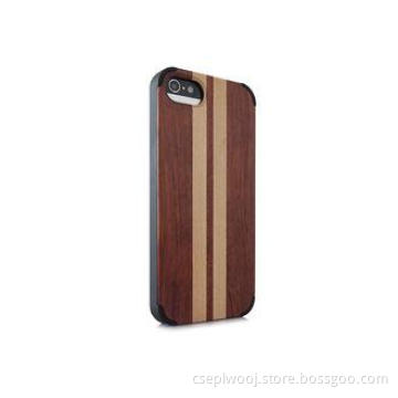 Shock Absorbing Wood Apple Iphone Protective Cases , Custom